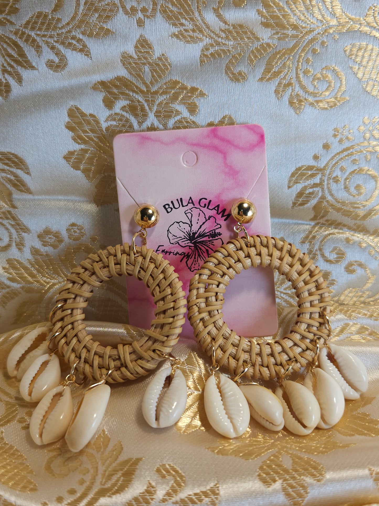 Rattan Statement Earrings